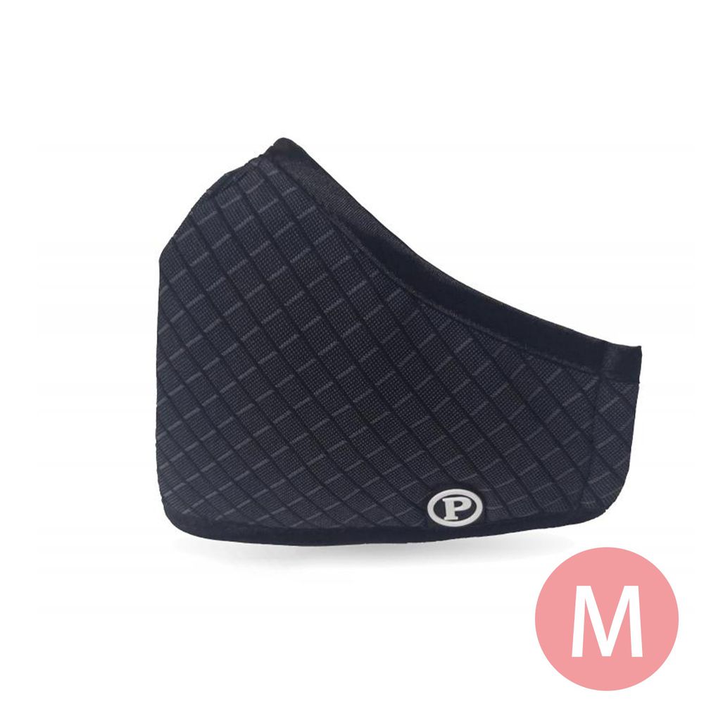 PYX 品業興 - 滅菌防霾可水洗口罩-黑格紋-M(7歲以上/女性)