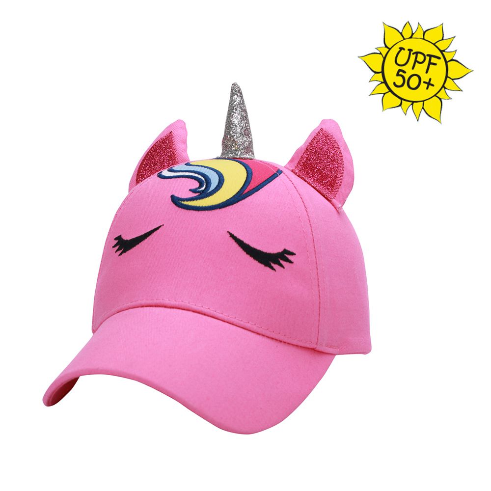 加拿大 flapjackkids - 3D防曬透氣棒球帽-獨角獸 (4y-6y)
