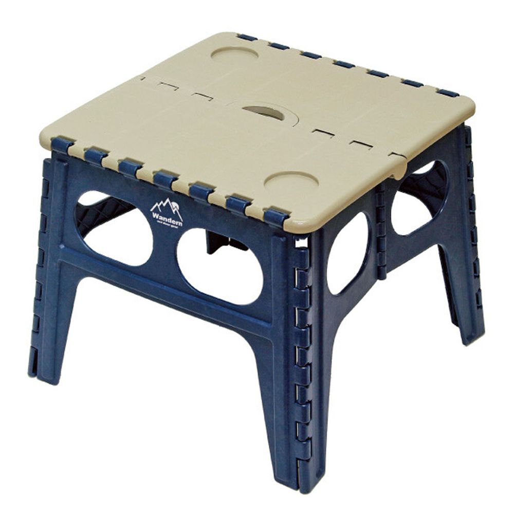 日本丸和 - 輕巧摺疊桌(耐重40kg)-深藍 (45x44.5x39cm)
