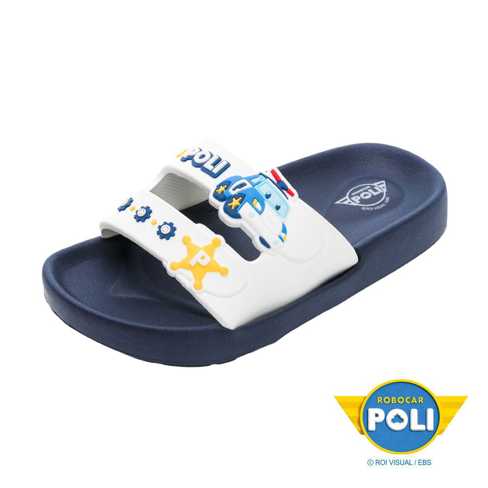 POLI 波力救援小英雄 - POLI 童鞋 勃肯拖鞋 POKS34016-輕量好穿脫-藍-(中大童段)