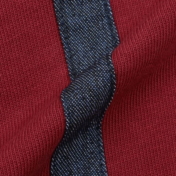 日本 petit main - 聯名款 英倫風刺繡吊帶印花長袖上衣-卡通人物米奇-條紋