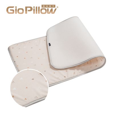 韓國 GIO Pillow - 超透氣排汗嬰兒床墊M號120X60cm(中床)-伯爵山丘