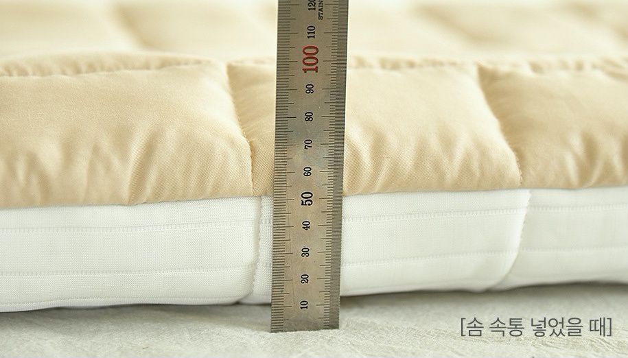 韓國 Bebe Deco - 7cm厚墊莫代爾雙面材質睡袋-奶茶杏-被子*1, 睡墊*1, 枕心*1, 防水收納袋*1