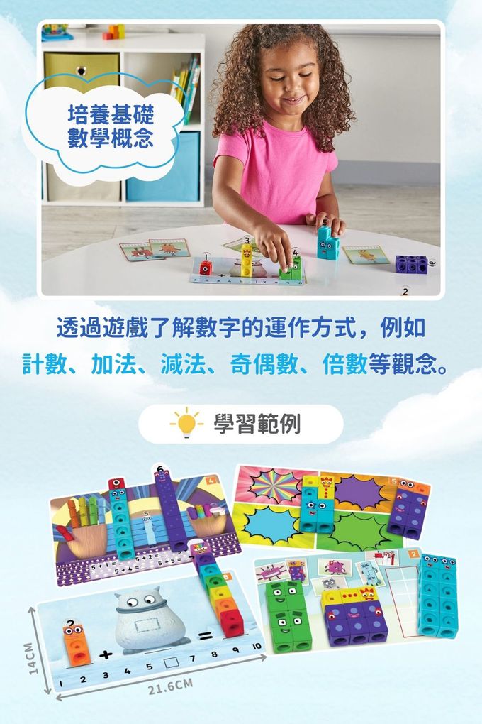【美國hand2mind】Numberblocks數字積木 1-10學習遊戲組