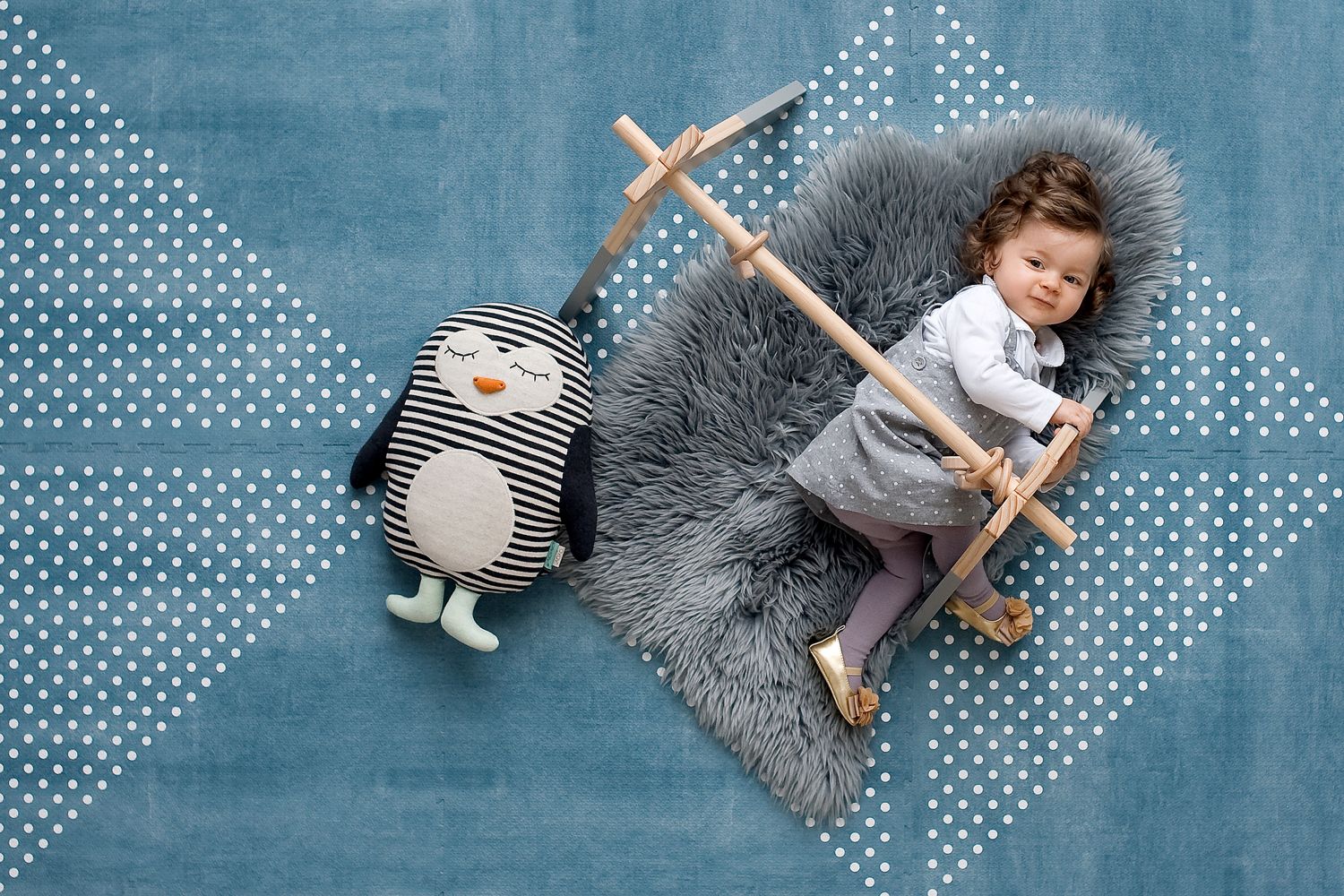 德國 toddlekind - 地球系列遊戲地墊-海洋藍-一組6片