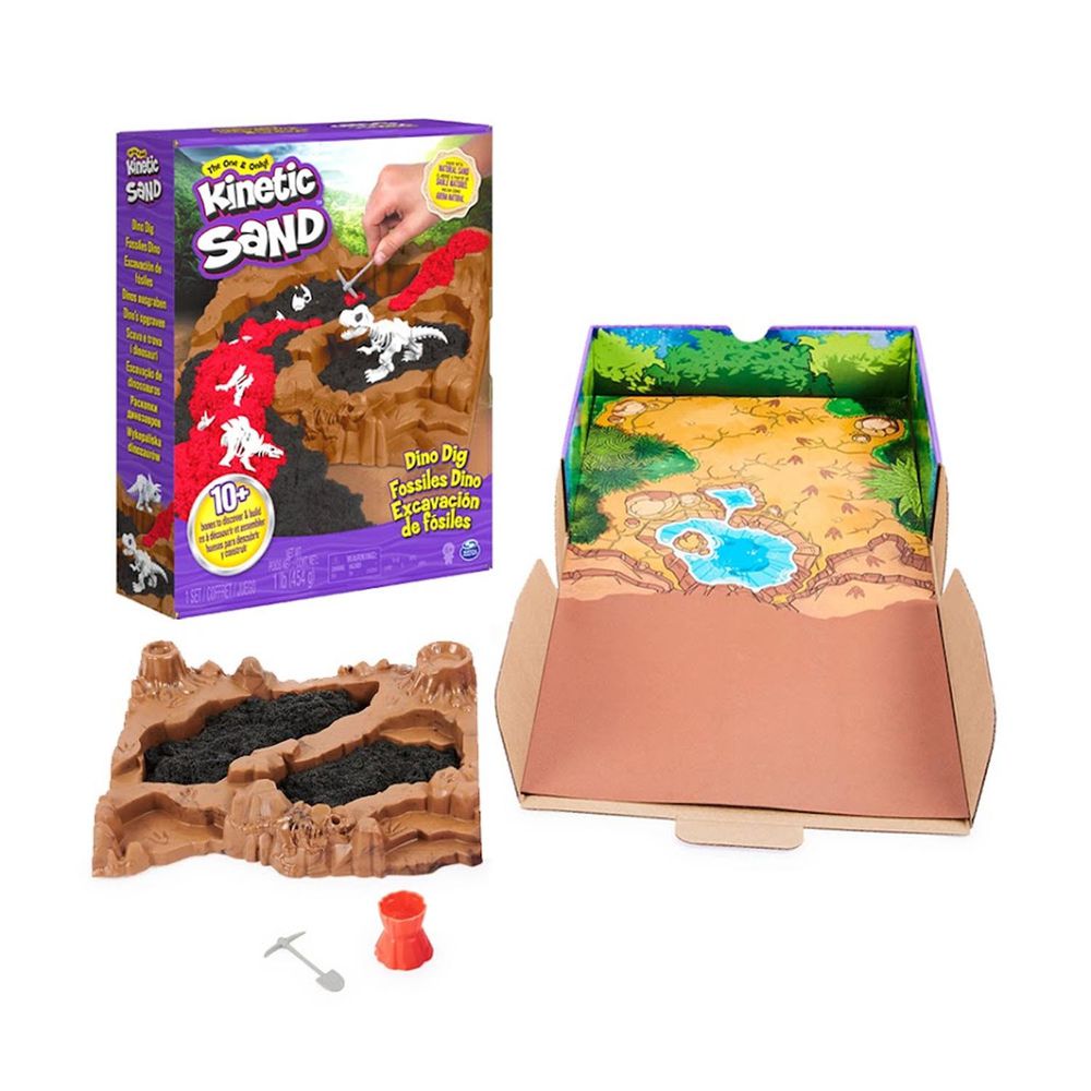 瑞典 Kinetic Sand - 動力沙恐龍化石挖掘遊戲組