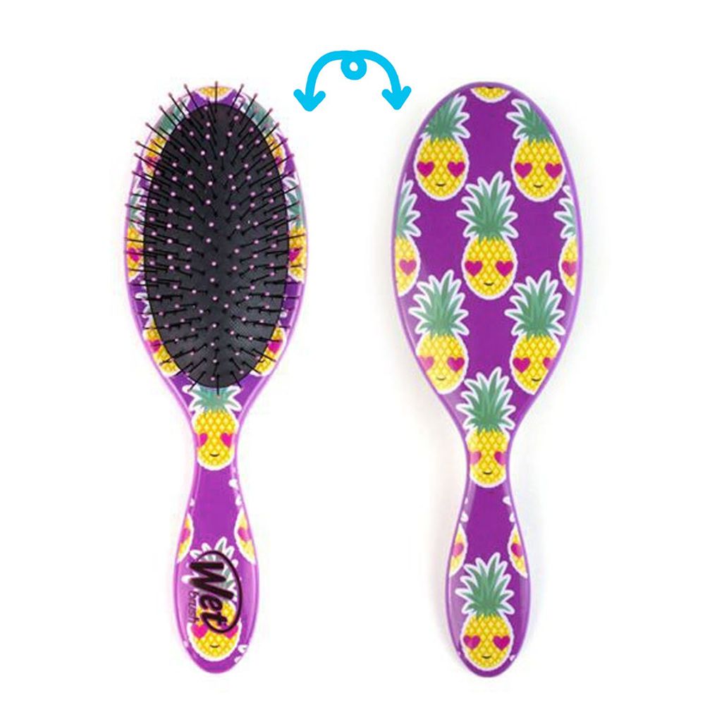 美國 Wet Brush - 美魔梳/超人氣去結梳/乾濕兩用梳/護髮梳/輕鬆梳理糾結/最溫柔的梳子-海派甜心-粉紫 (大)