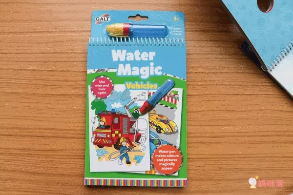 小小孩塗鴉啟蒙【英國GALT】水畫本，沾水塗色不怕亂畫！