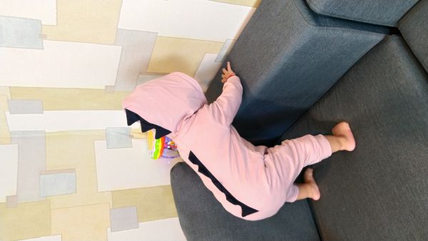 JoyNa - 連帽長袖連身衣-恐龍-粉