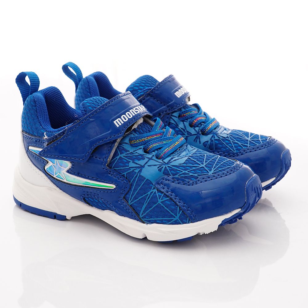 Moonstar日本月星 - 2E電燈競速鞋款(小童段)-藍