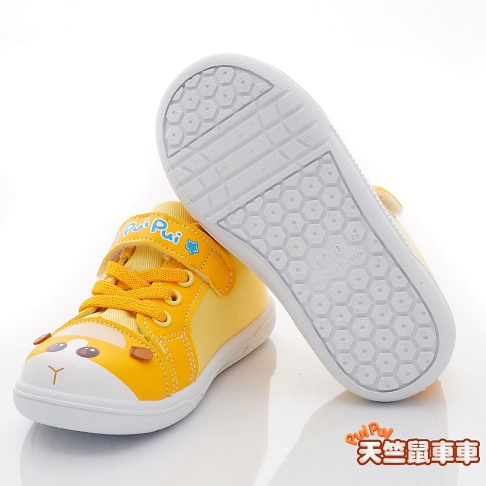 天竺鼠車車 - 台灣製天竺鼠車車休閒鞋(中小童段)-休閒鞋-黃