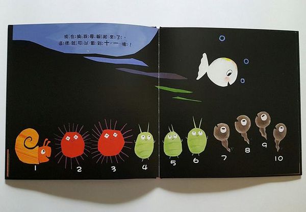 跟小白魚一起玩躲貓貓