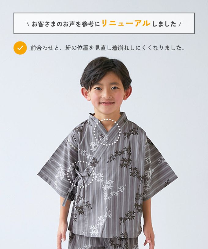 日本 devirock - 期間限定！經典日式風甚平套裝-煙火-靛藍