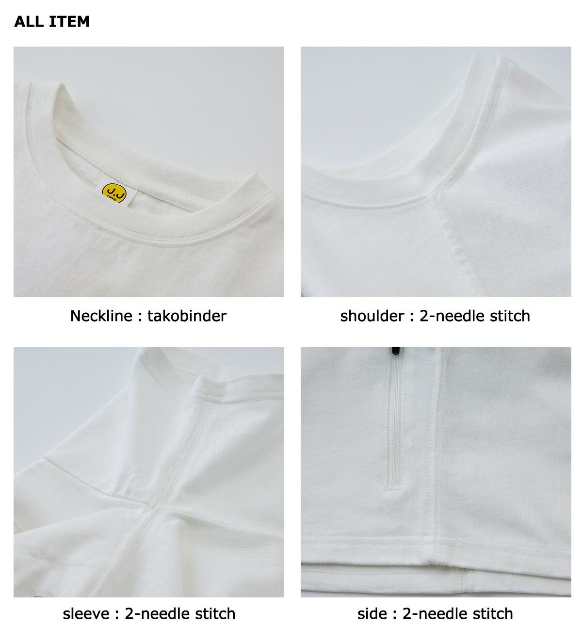 日本服飾代購 - 防蚊加工 工裝風落肩短袖上衣-海系列-炭黑