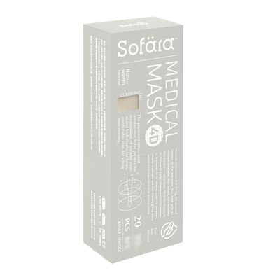 舒芙氧Sofära - 成人4D立體空氣口罩-金粉流砂款-20入/盒