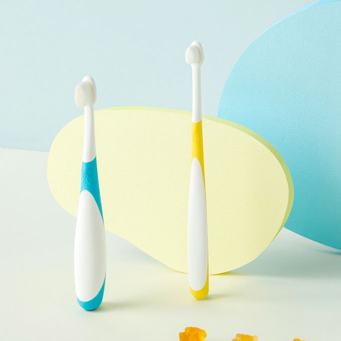 VIIDA - JOY 幼兒牙刷-6 個月以上(4入組)-藍色、粉色、黃色、綠色各一