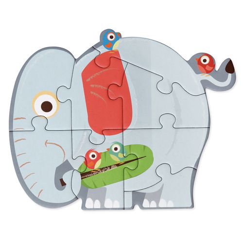 寶寶拼圖 (叢林動物) (5入小拼圖)