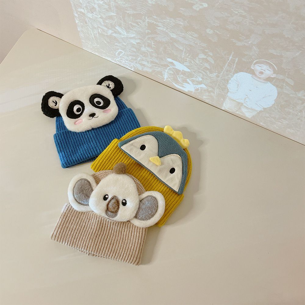 立體動物針織帽-橘色 (帽圍48-52CM/建議年齡2-6歲)