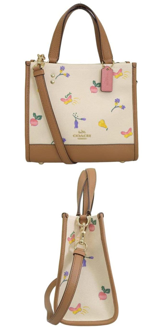 COACH - 印花帆布斜背包 (彩繪)