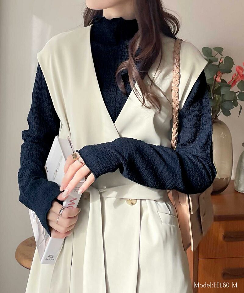 日本 Classical Elf - 定番木耳領薄長袖上衣-優雅粉