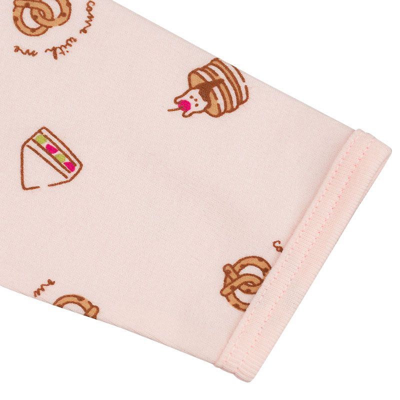 akachan honpo - 長袖家居服 附肚圍-兔兔下午茶-粉紅色