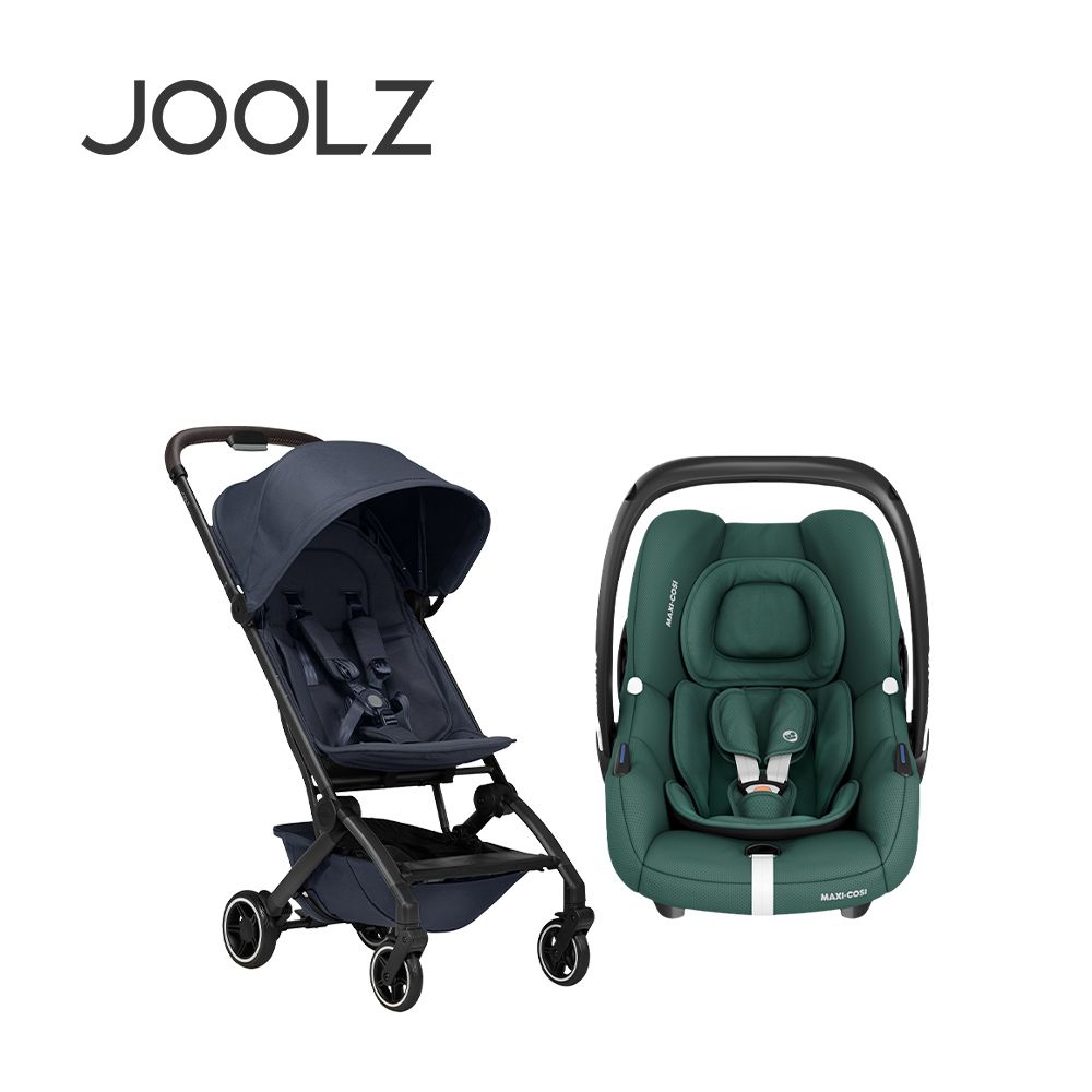 荷蘭 Aer+空氣旅行嬰兒推車+MAXI-COSI 荷蘭 CabrioFix-i-Size (Tinca) 新生兒提籃(0-18m)+結合器-推車(海軍藍)+提籃(深碧綠)