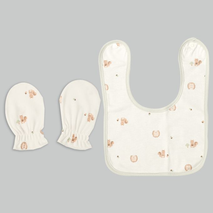 akachan honpo - 新生兒用品6件組-綠色