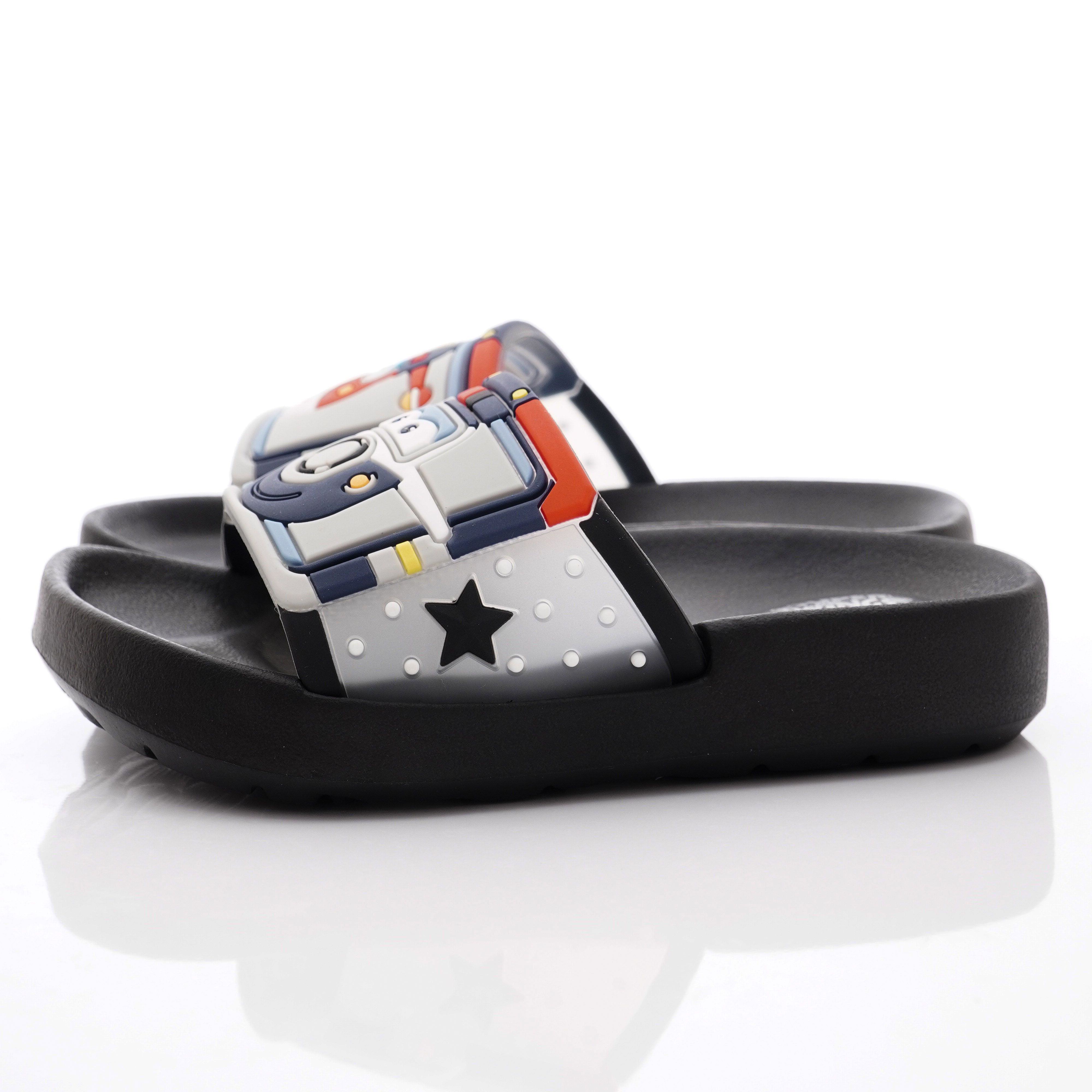 Super Wings - 超輕量休閒涼鞋/拖鞋(中小童段)-黑-S204707黑