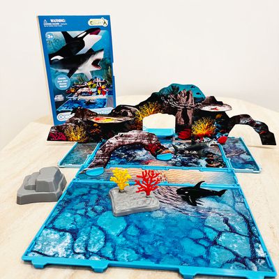 小牛津 - collectA 迷你海洋動物書模型組-英國高擬真模型