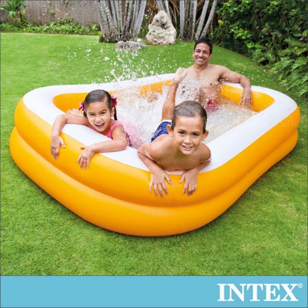 INTEX - 桔色長方型游泳池(57181)
