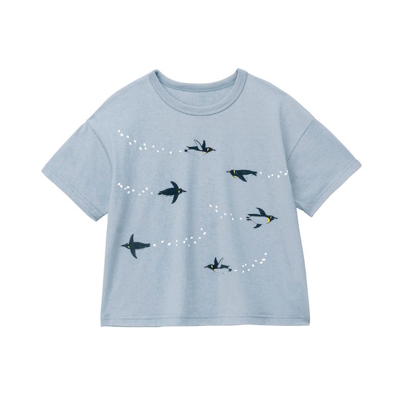 日本千趣會 - GITA 天竺棉印花短T-水母-深藍