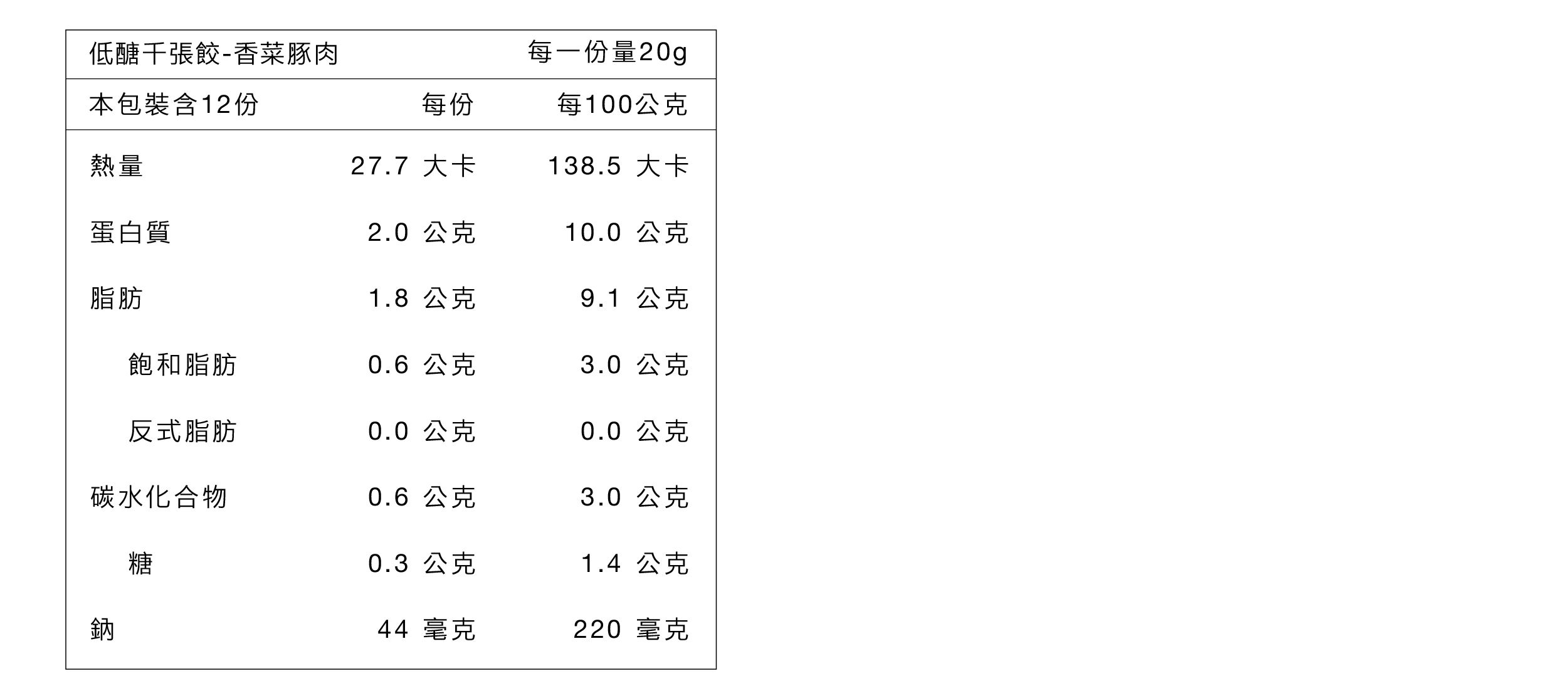 原味時代 - 香菜豚肉千張餃1盒-12顆/盒