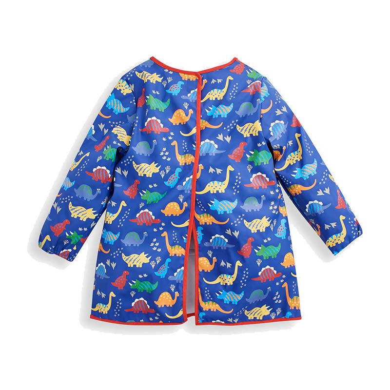 英國 JoJo Maman BeBe - 兒童多功能防髒防水學習衣/畫畫衣-恐龍世界 (1-3 Y)