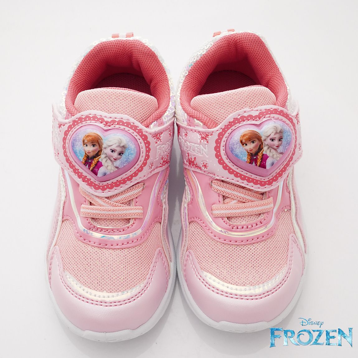 冰雪奇緣 - 卡通電燈款童鞋(中小童段)-運動鞋-粉色