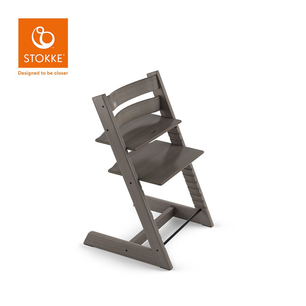 Stokke - 挪威 Tripp Trapp 成長椅經典櫸木系列-復古灰