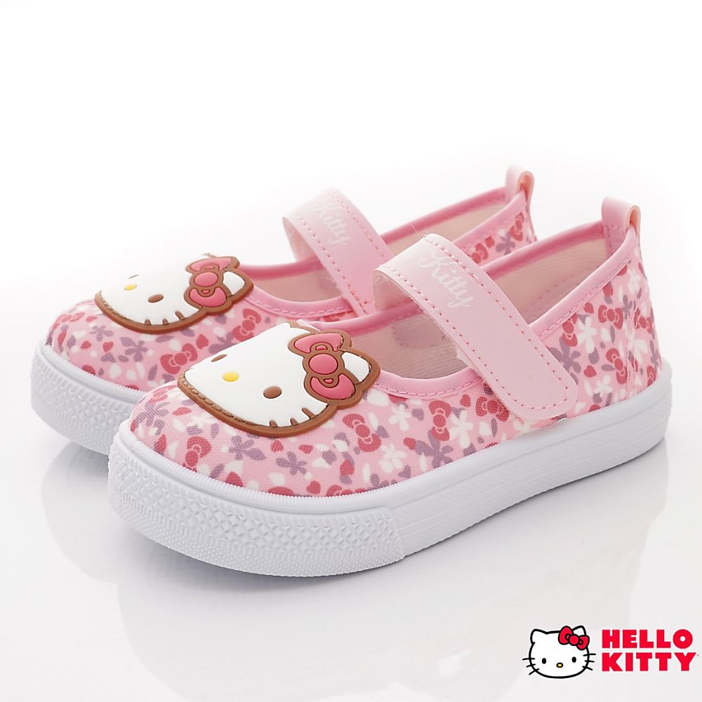 HELLO KITTY - 台灣製休閒室內鞋(中童段)-粉色