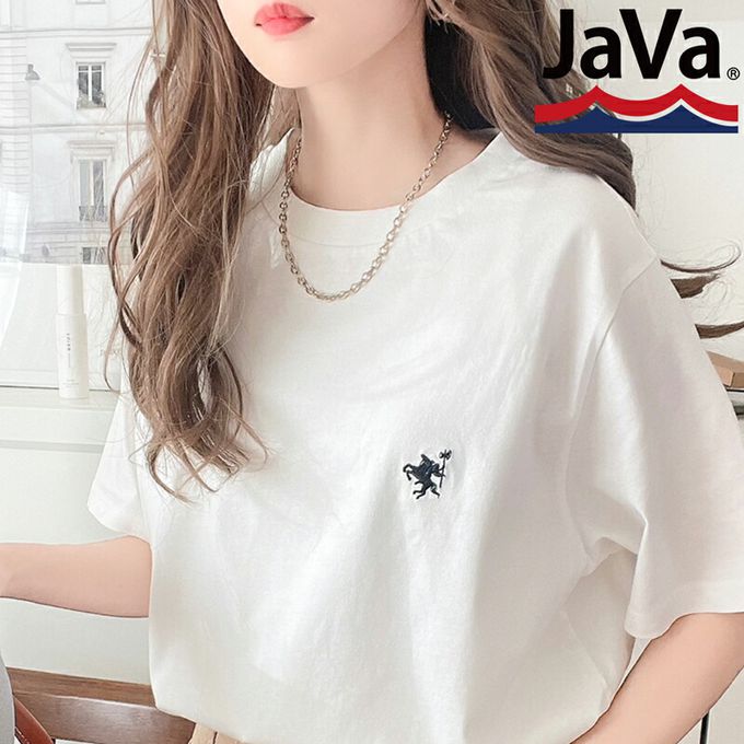 日本 Classical Elf - Java 純棉logo定番款短袖上衣-淺綠