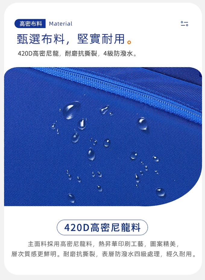 MoonRock - 護脊書包-SP200 淺藍色成長型2023款 適用身高:120-160公分-21L