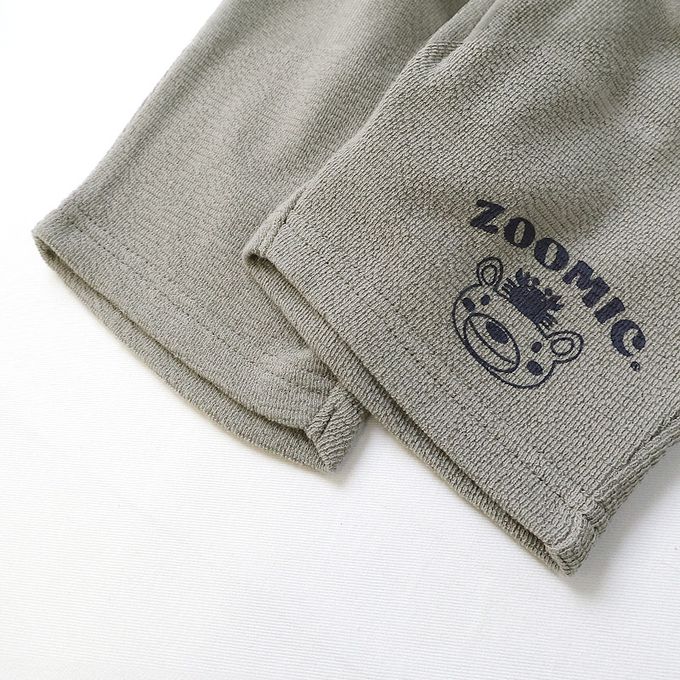 日本 ZOOLAND - 天竺棉海洋動物反摺格紋短褲-藍