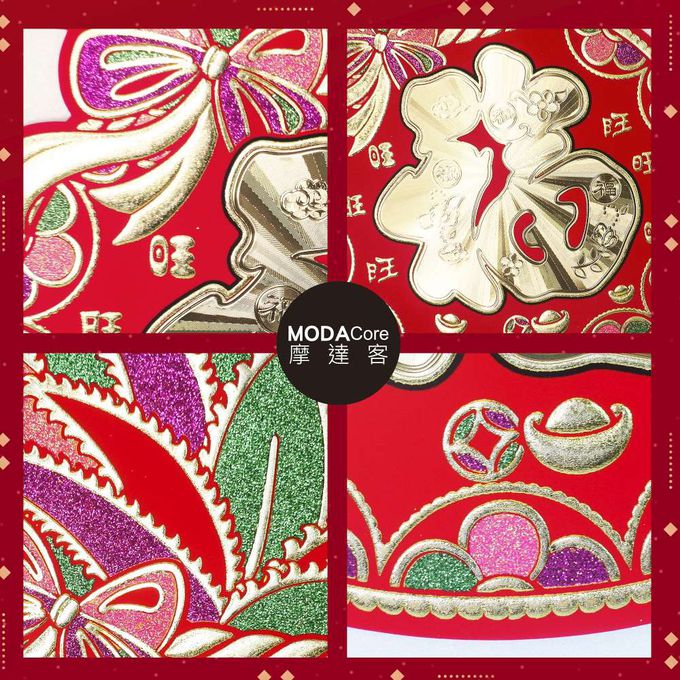 MODACore 摩達客 - 摩達客◉春節開運◉金福旺旺來精緻門貼春聯壁飾單入