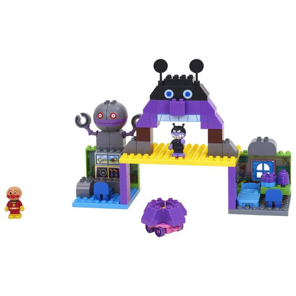 日本 Bandai - 麵包超人-細菌人積木玩具-63PCS