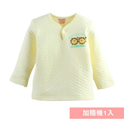 JoyNa - 2件入-保暖內搭 長袖空氣棉上衣-黃色獅子+隨機一入