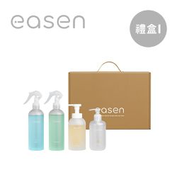 Easen - 植萃循環禮盒組-(玻璃+浴室+洗碗精+洗手乳-柑橘白茶)
