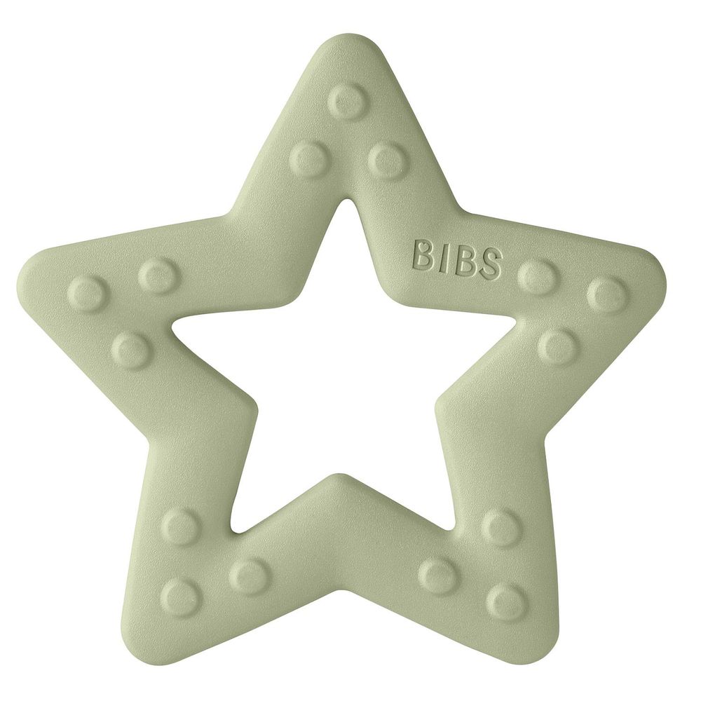丹麥BIBS - BabyBitie固齒器-星星-灰綠-單入