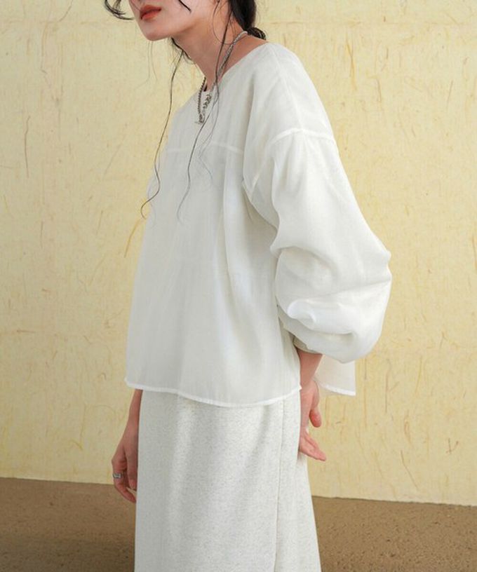 日本 Bab - [穿搭上手]薄紗層次運動風長袖洋裝-湖水綠