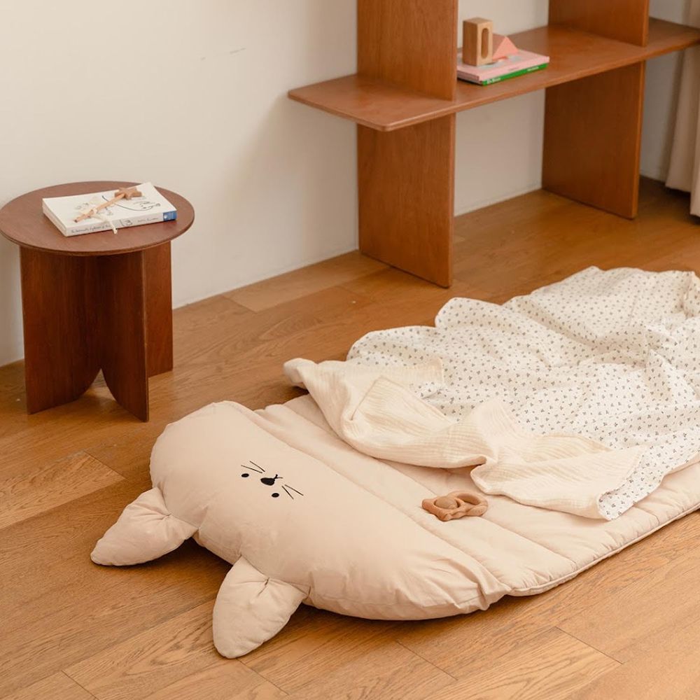 韓國 Hello HiZoo - 手工製純棉柔感便攜式動物兒童睡袋(枕頭+睡墊+被子)-Hi Cat 貓貓