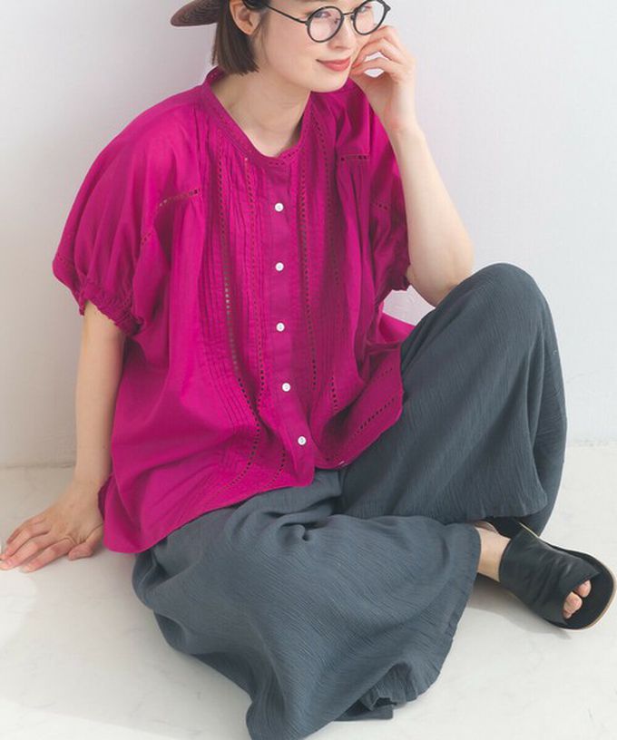 日本 Lupilien - 100%印度棉 輕盈飄逸寬褲-芥末黃