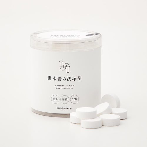 日本木村石鹼 - 日本製 C-series排水管專用清潔錠-罐裝(4gx32錠入)