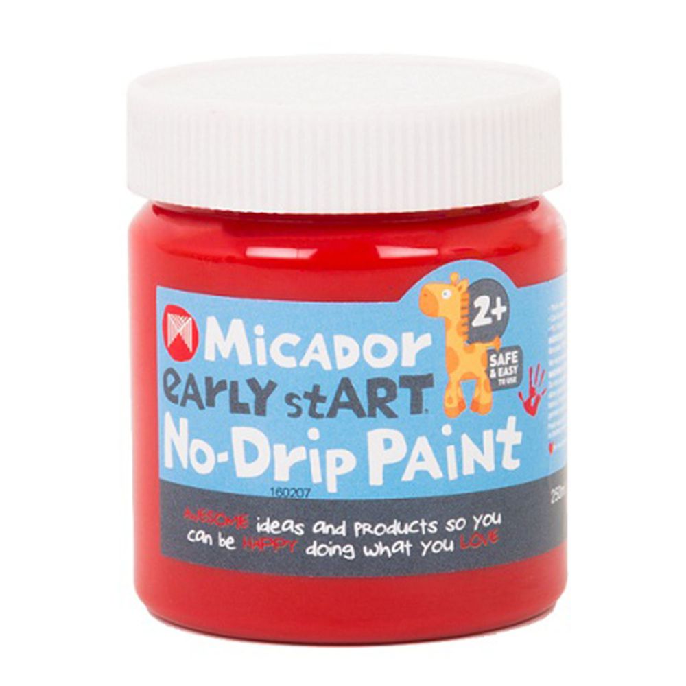 澳洲 Micador - 小寶貝水洗顏料-紅-250ml