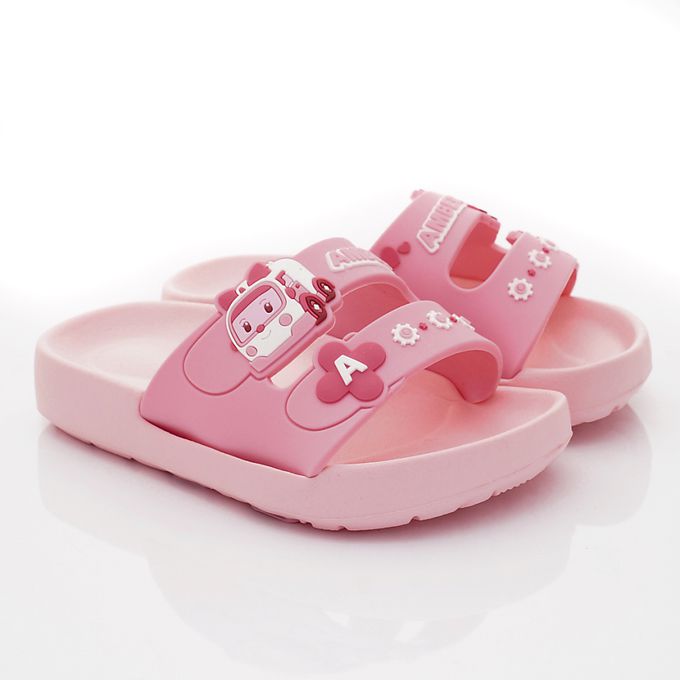 POLI輕量拖鞋(袋裝)POKS34013粉(中小童)-涼拖鞋-粉